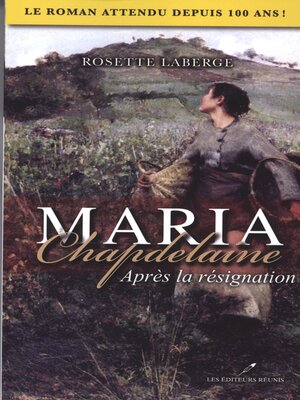 cover image of Maria Chapdelaine